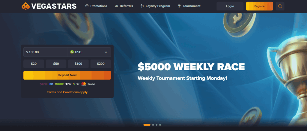 Vegastars Registration