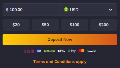 Vegastars Deposit